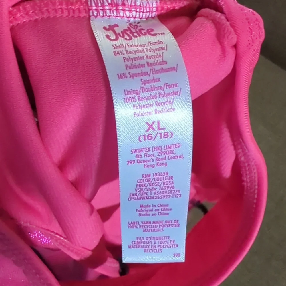 Justice Bikini (Glittery Pink Fabric)